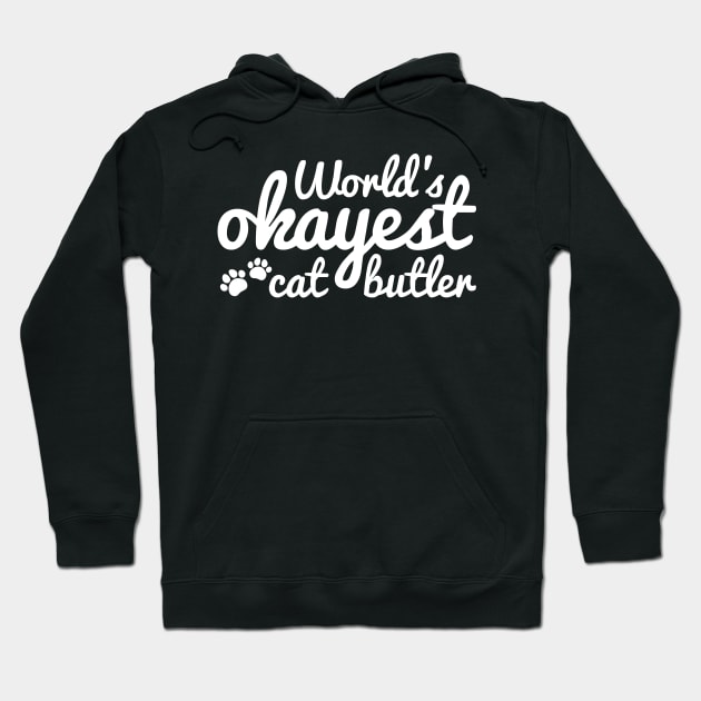 World's Okayest Cat Butler Hoodie by ElectricFangs